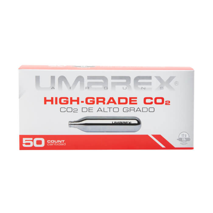 Umarex High-Grade 12g CO2 Cartridges for Pellet Guns, BB Guns and Airsoft Guns - 50 Count Bulk Box