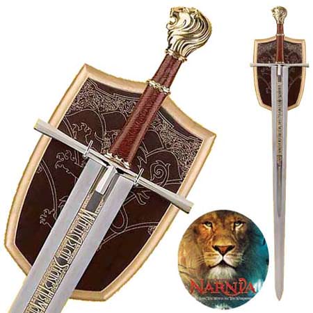 Chronicles of Narnia Peter's Sword With Plaque