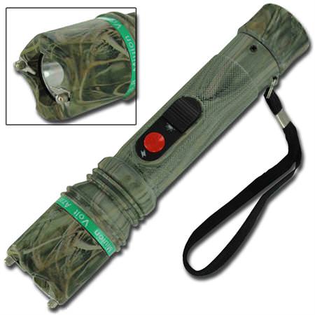 Bright LED Flashlight 3.8 Million Volt Stun Gun - Camo Survival - TOPHATTER'S ARMORY DEALS