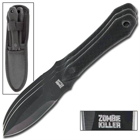 Zombie Killer 3 Piece Throwing Knives Cutthroat