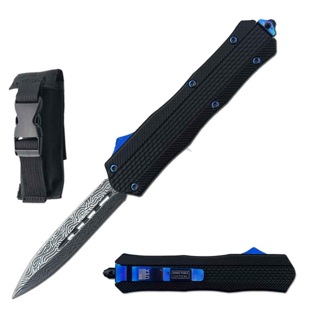 9" Abyssal Apparatus OTF Automatic Out the Front Knife - TOPHATTER'S ARMORY DEALS
