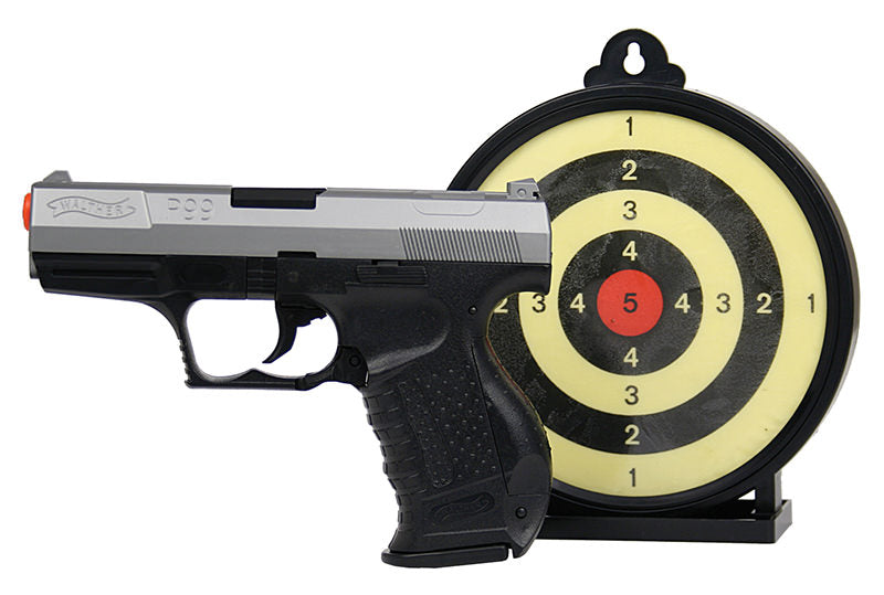 Walther Two-Tone P99 Airsoft Pistol With Free Sticky Target - TOPHATTER'S ARMORY DEALS