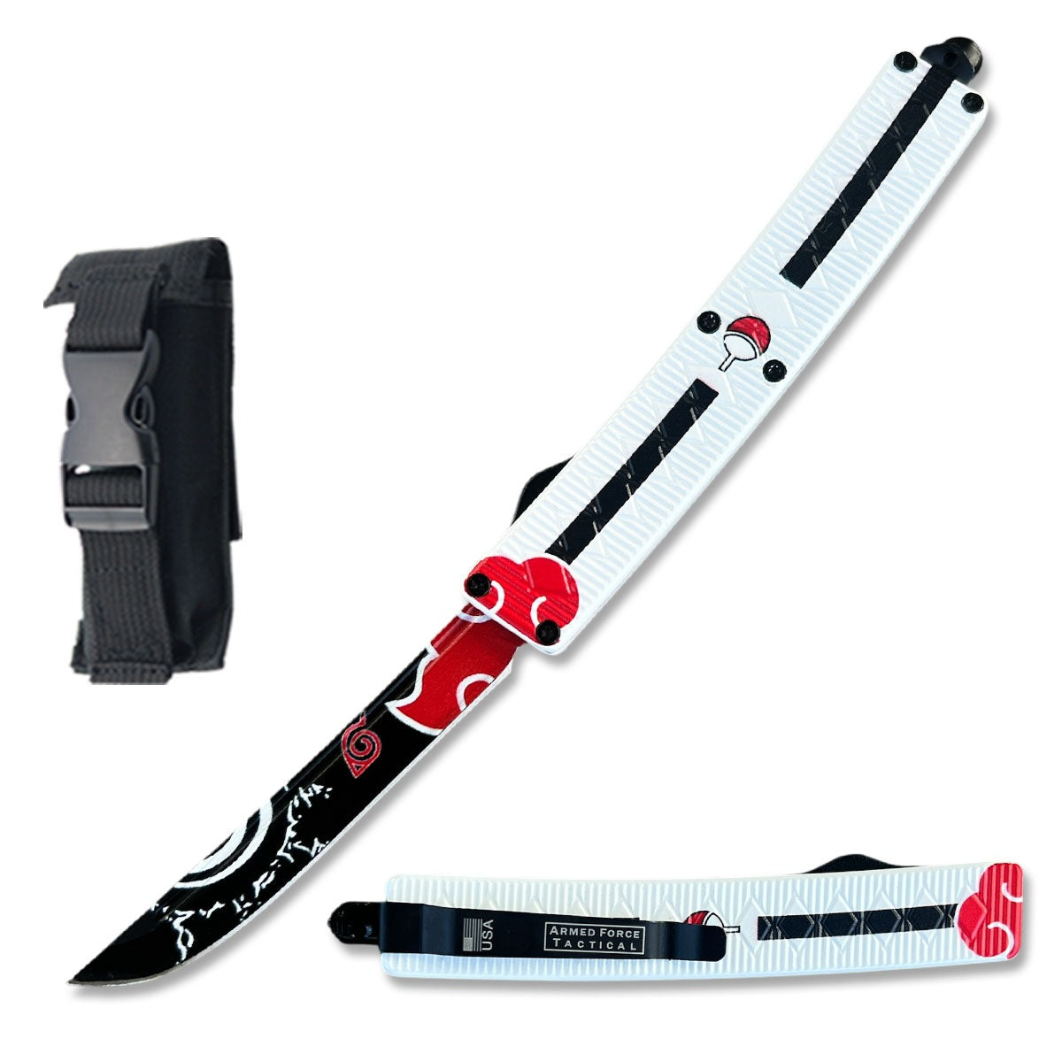 8.5" Sasuke Kusanagi Grass Cutter Anime Automatic OTF Knife - TOPHATTER'S ARMORY DEALS