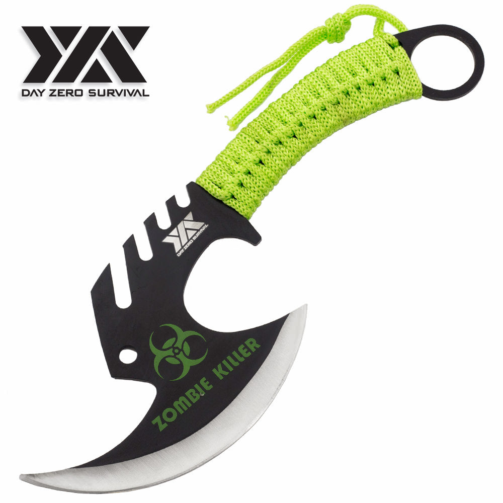 Zombie Killer Skullsplitter Throwing Axe - Day Zero Survival Green