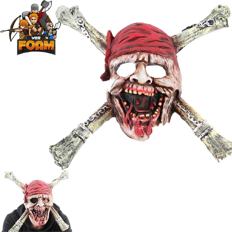 Pirate Skull CrossBones Mask For Cosplay Halloween Masquerade Dead Men - TOPHATTER'S ARMORY DEALS