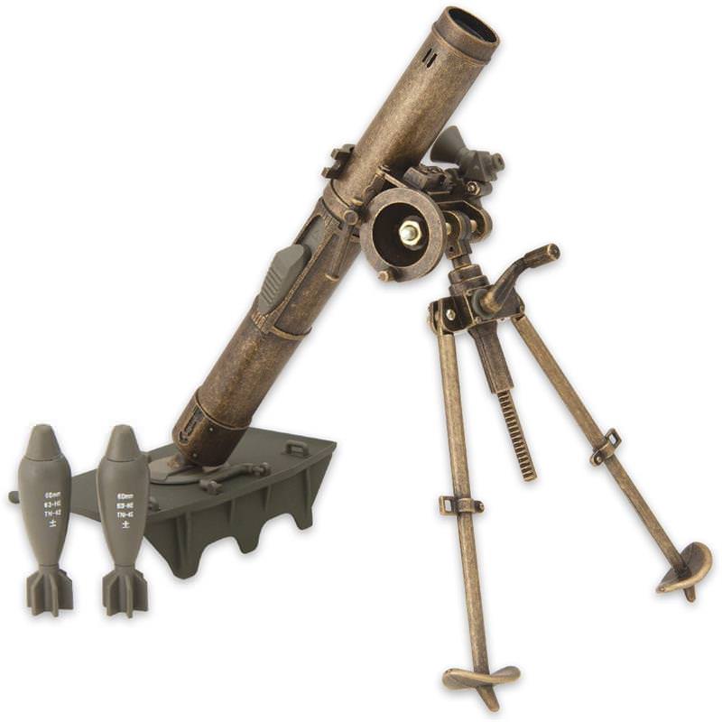 Military Collector Miniature Desktop Replica Mortar Cannon