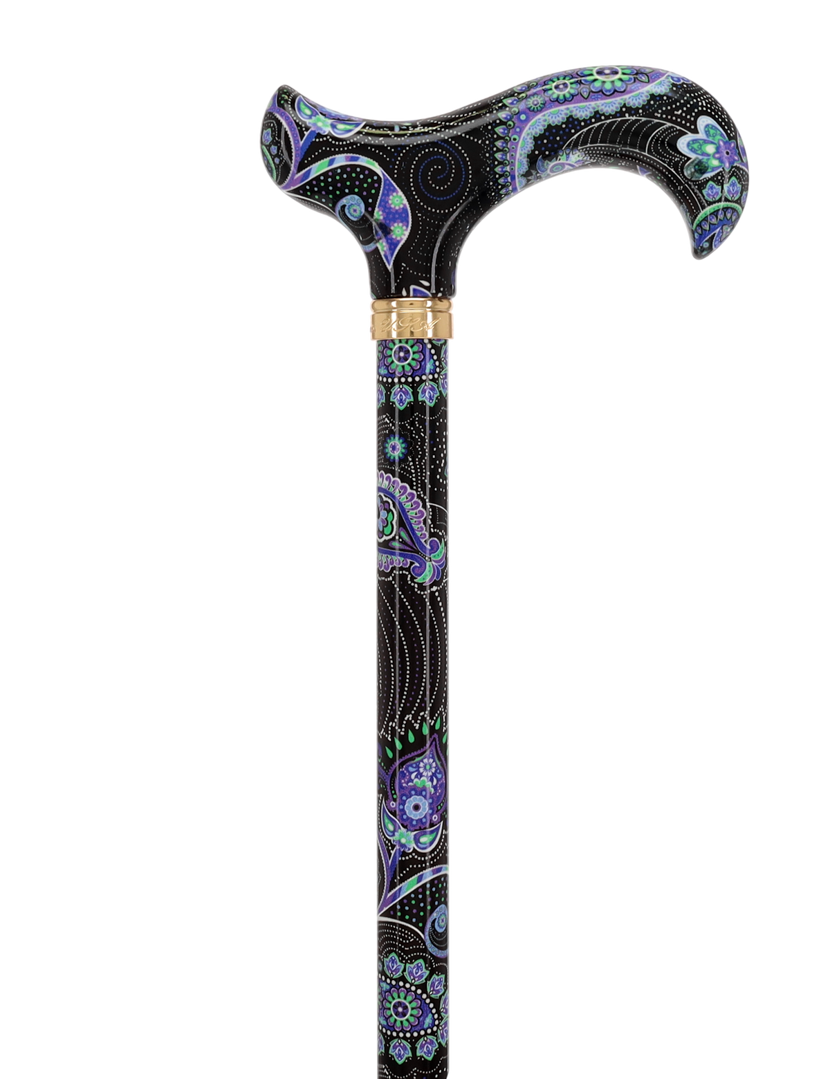 HD Pattern Designer Cane - Matching Handle & Shaft - Durable Adjustable Aluminum
