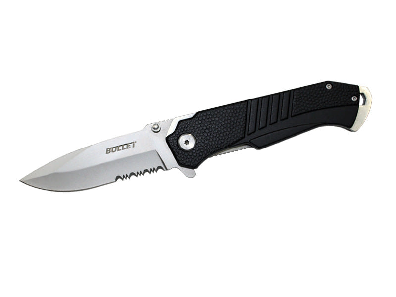 BULLET Spring Assisted Opening Knife - Black - TOPHATTER'S ARMORY DEALS