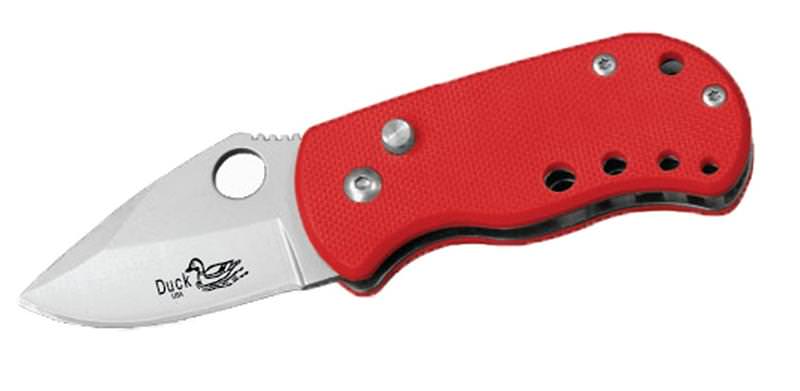CA Legal Automatic Knife Red G10 Handle - 1.75 Inch Blade - TOPHATTER'S ARMORY DEALS