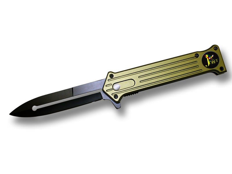 Green Handle Joker Spring Assist Legal Automatic Knife