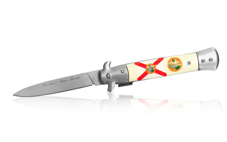 Pocket Knife Stilleto Florida Spring Assisted Knife - TOPHATTER'S ARMORY DEALS