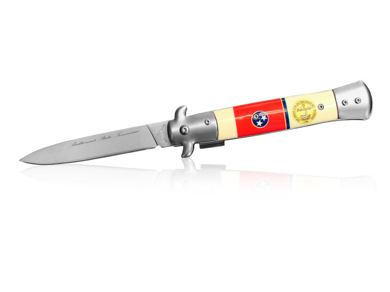 Pocket Knife Stilleto Tennesse Spring Assisted Knife