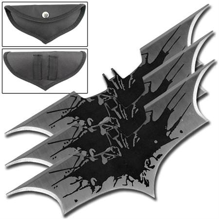 Triple Action Knight Throwing Set Black Splash - TOPHATTER'S ARMORY DEALS