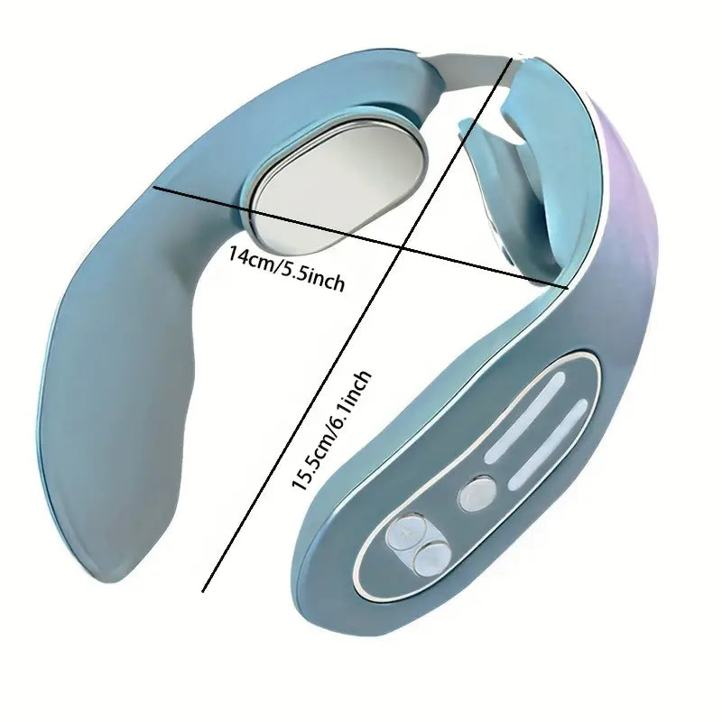 Intelligent Heated Neck Massager - Gray Blue