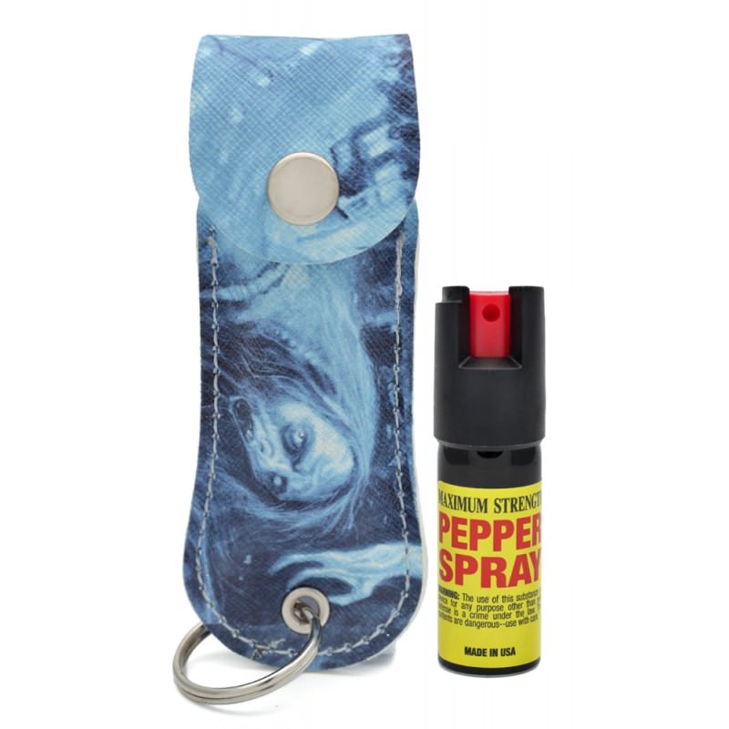 Zombie Keychain Personal Defense Pepper Spray OC-18 1/2 oz With Case - TOPHATTER'S ARMORY DEALS