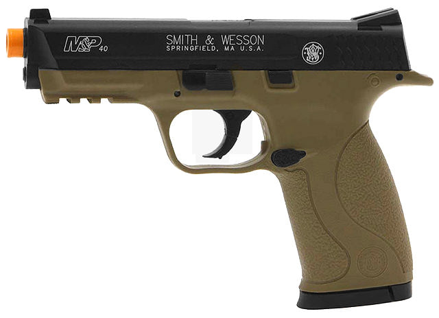 Metal Slide Licensed CO2 Smith & Wesson M&P40 Airsoft Dark Earth