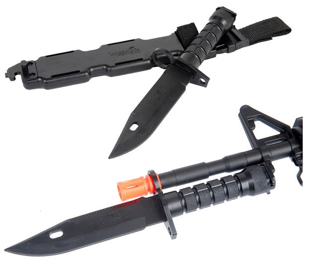 Tactical CA-07 Dummy M9 Bayonet Knife for M4-M16 Airsoft Rifles - TOPHATTER'S ARMORY DEALS