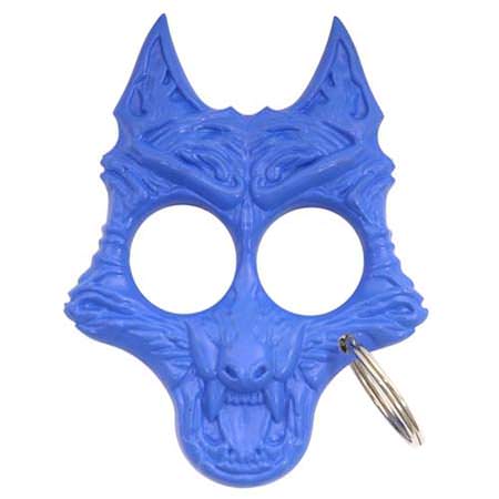 Savage Wolf Self Defense Keychain - Blue