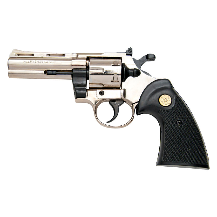 Kimar PYTHON Nickel Finish 9mm Blank Firing Revolver - TOPHATTER'S ARMORY DEALS