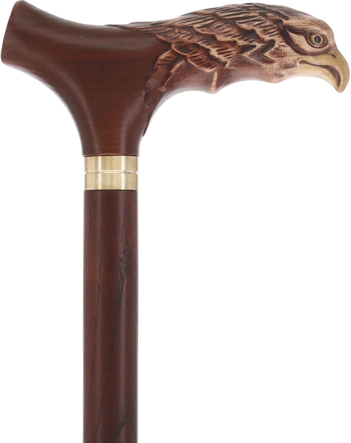 Bald Eagle US Patriotic Walking Cane | Hand-Carved Ash Wood by GC-Artis