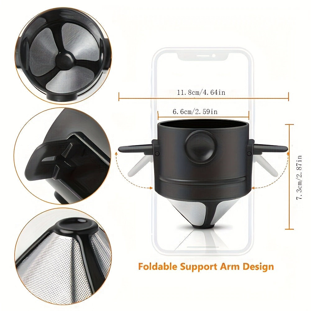 Portable Coffee Dripper Stainless Steel Reusable Filter