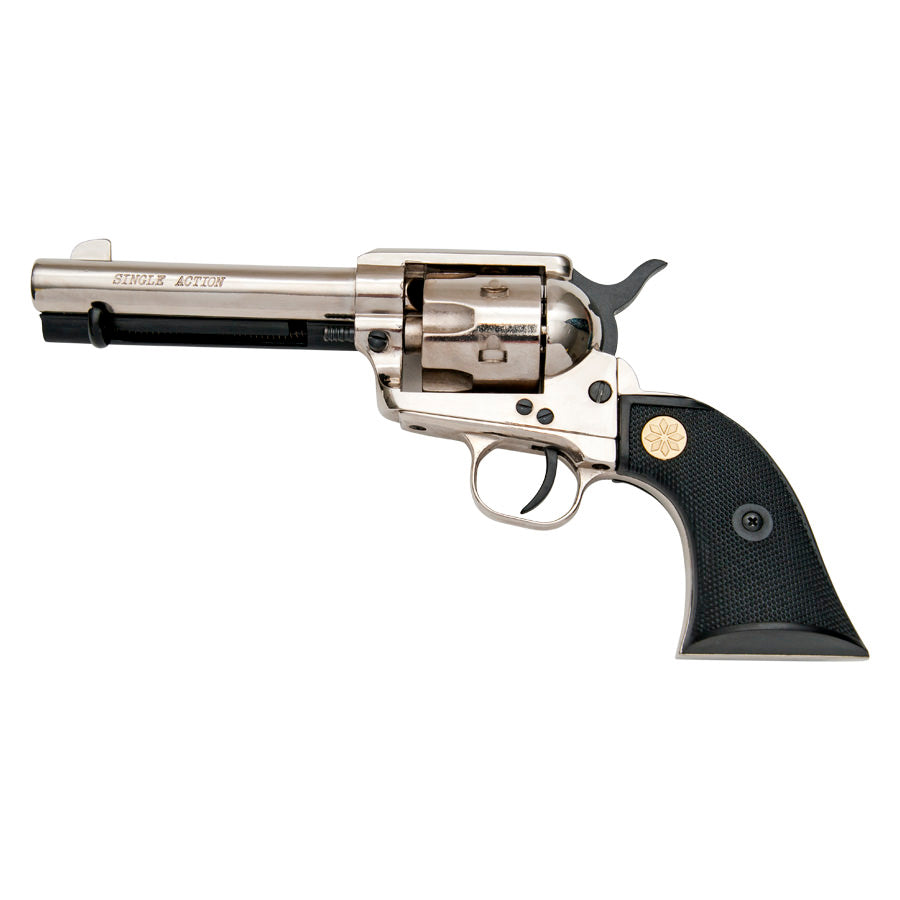 Kimar Old West M1873 9mm Nickel Finish Fast Draw Blank Firing Revolver - TOPHATTER'S ARMORY DEALS