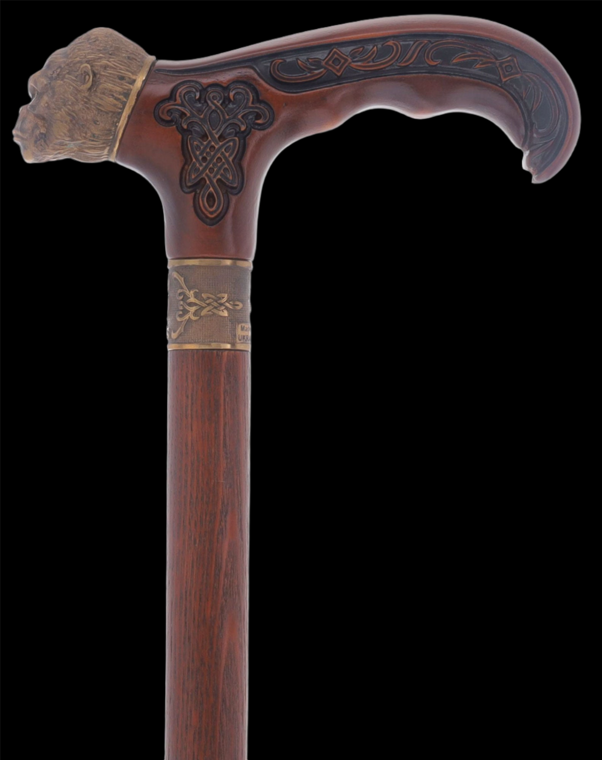 King Kong: Bronze Artisan Intricate Detail Design Cane