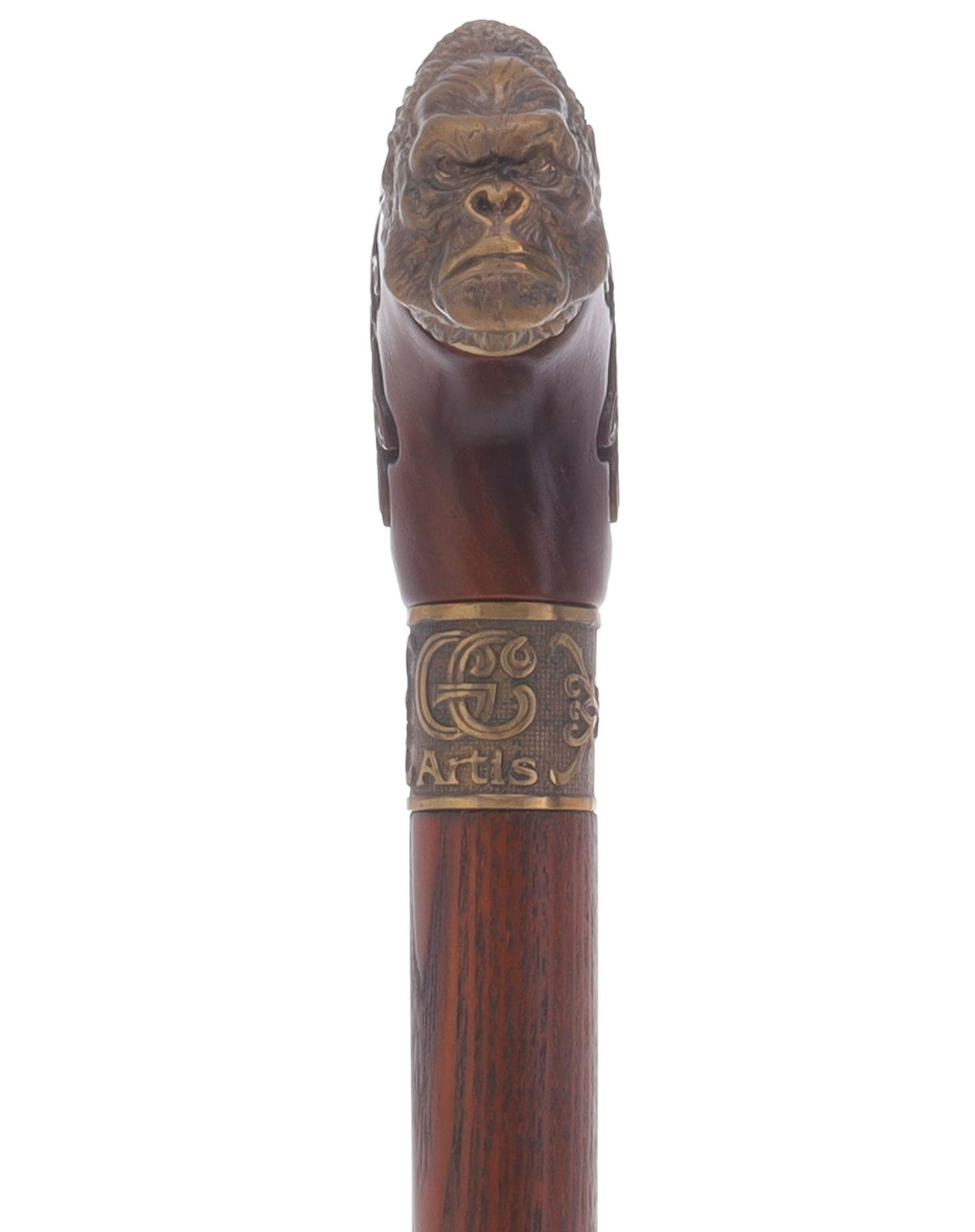 King Kong: Bronze Artisan Intricate Detail Design Cane