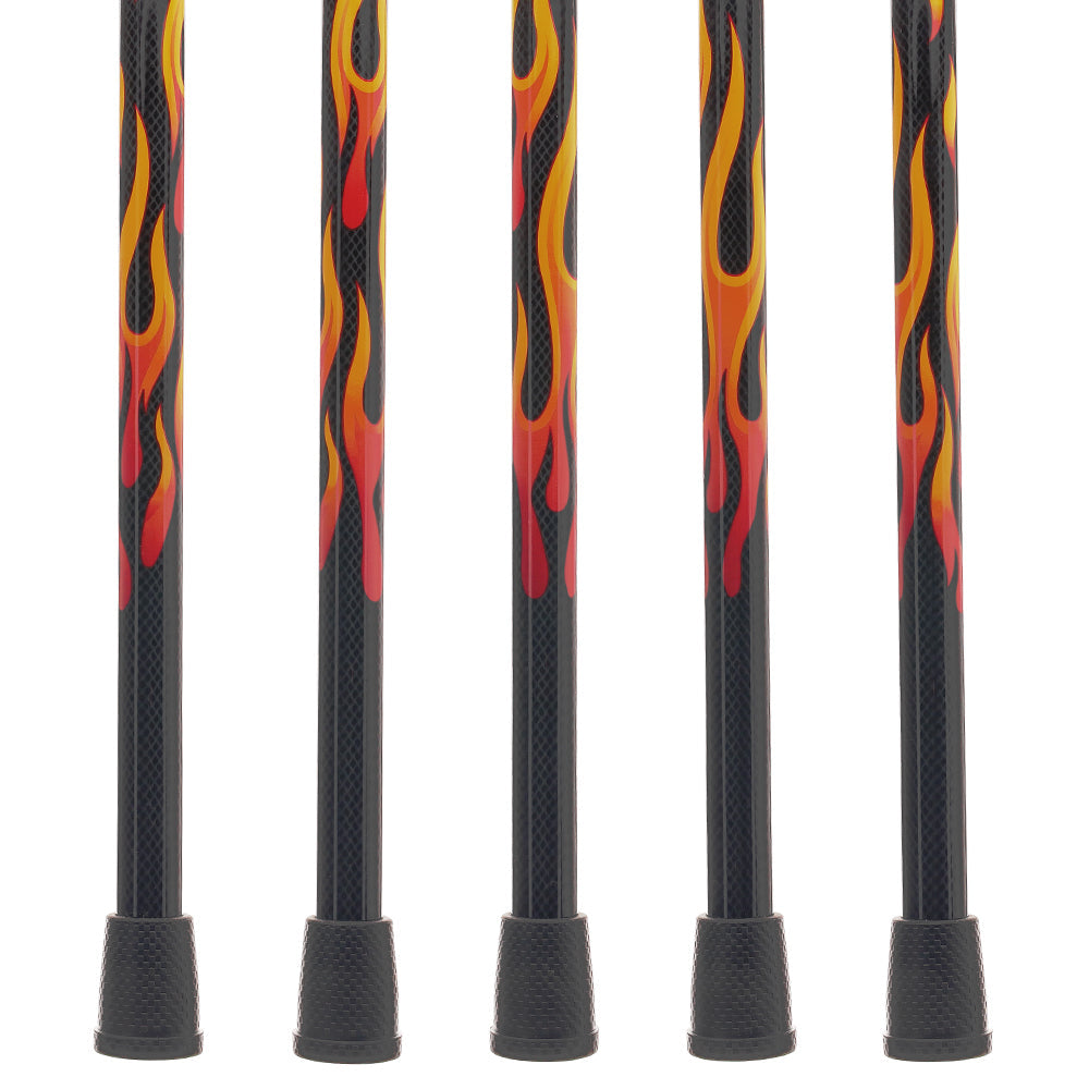 Exclusive Dr. House Flame Derby Cane - Carbon Fiber