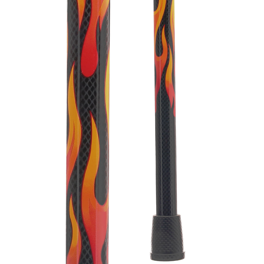 Exclusive Dr. House Flame Derby Cane - Carbon Fiber