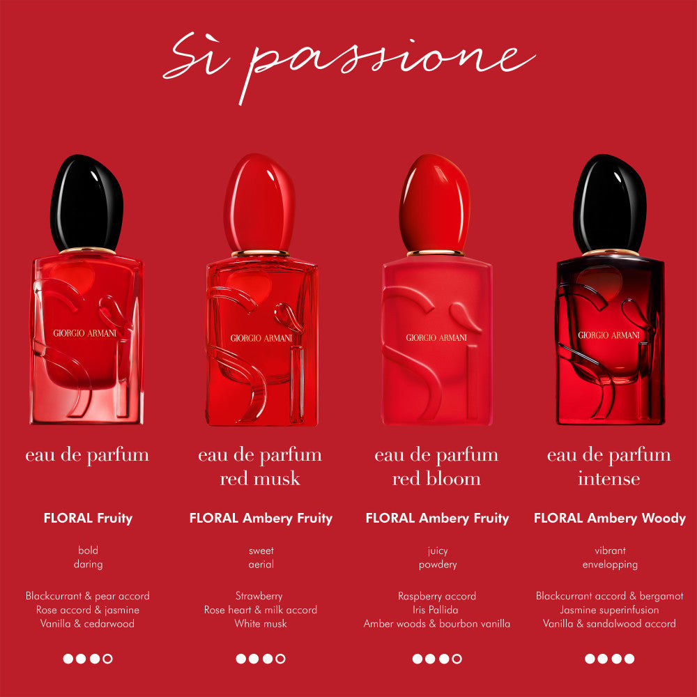 Giorgio Armani Si Passione Red Bloom Eau De Parfum 100ml Spray