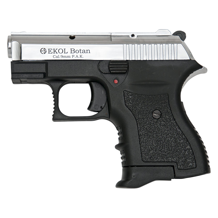 Botan 9MM Blank Firing Chrome Finish Starter Pistol - TOPHATTER'S ARMORY DEALS