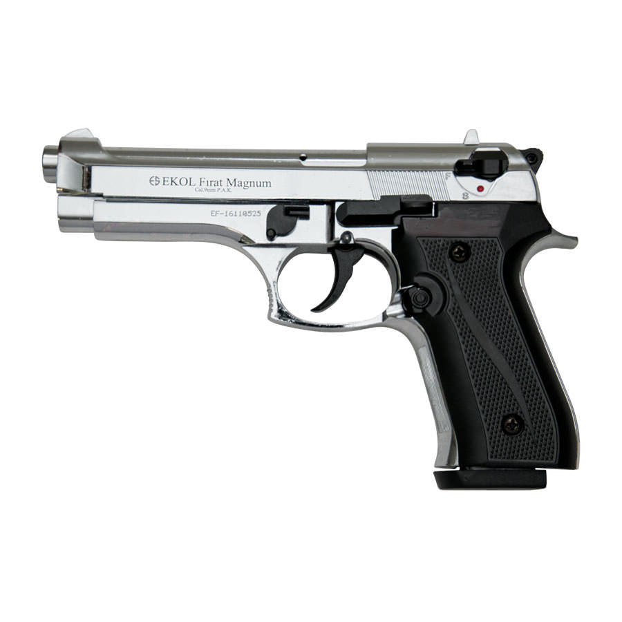 V92F Chrome Finish - Blank Firing Replica Gun - TOPHATTER'S ARMORY DEALS