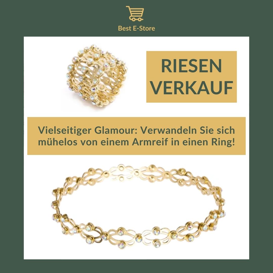 🎁 Das perfekte Geschenk: Wandelbarer Armreif funkelnden Zirkoniasteinen 💎