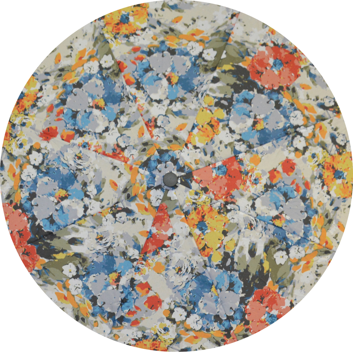 Compact Floral Abstract Auto-Open Mini Umbrella - 23 Canopy