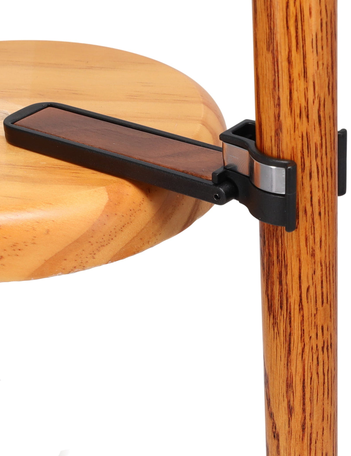 Auto Flip-Up Walnut Wood Cane Holder: Easy Store-Away Design