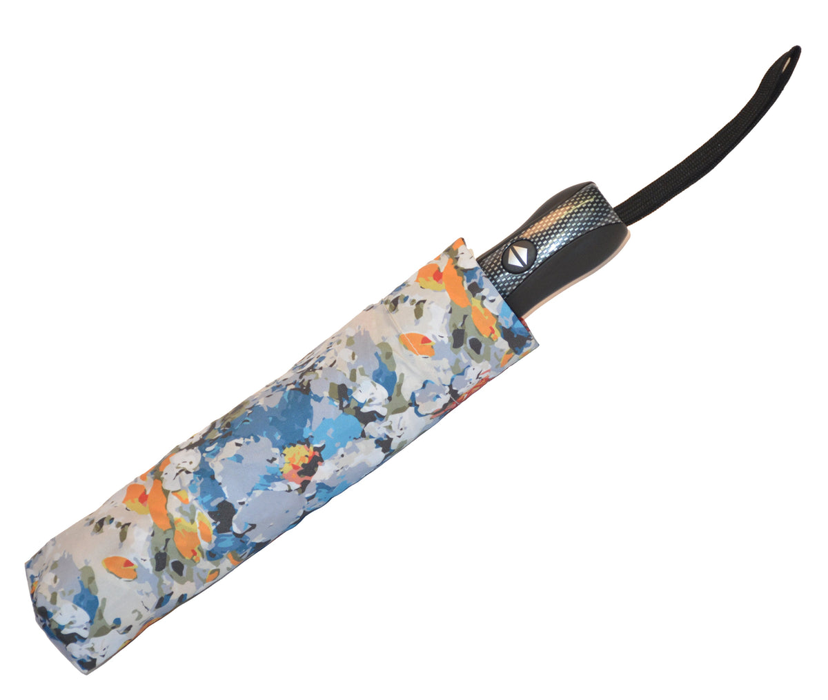 Compact Floral Abstract Auto-Open Mini Umbrella - 23 Canopy