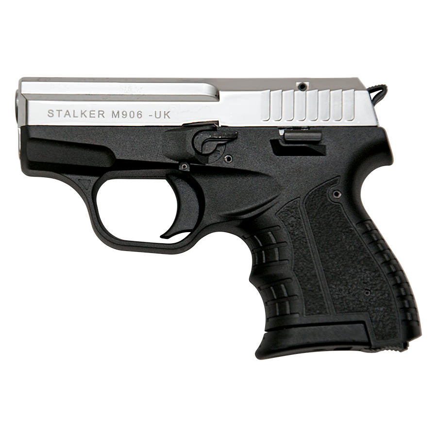 Stalker M906 Chrome Finish - 9mm Blank Firing Replica Zoraki Gun