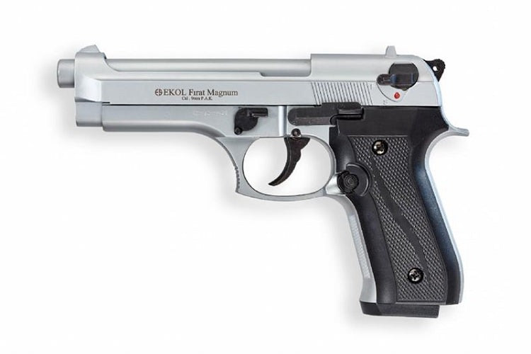 V92F Nickel Finish - Front Fire Blank Flare Gun