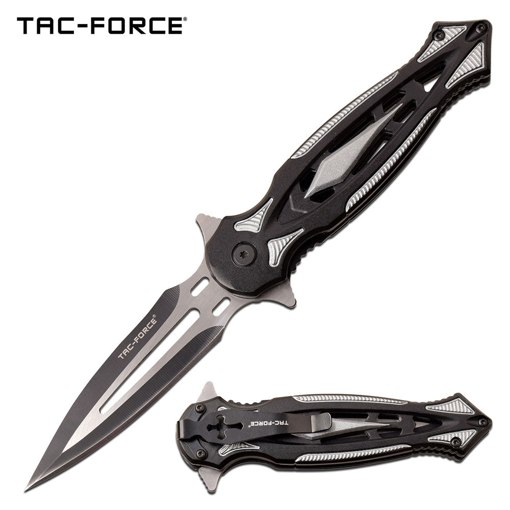 Pocket Knife 8.25 Inch Tac Force Spring Assisted Dagger Style Folder