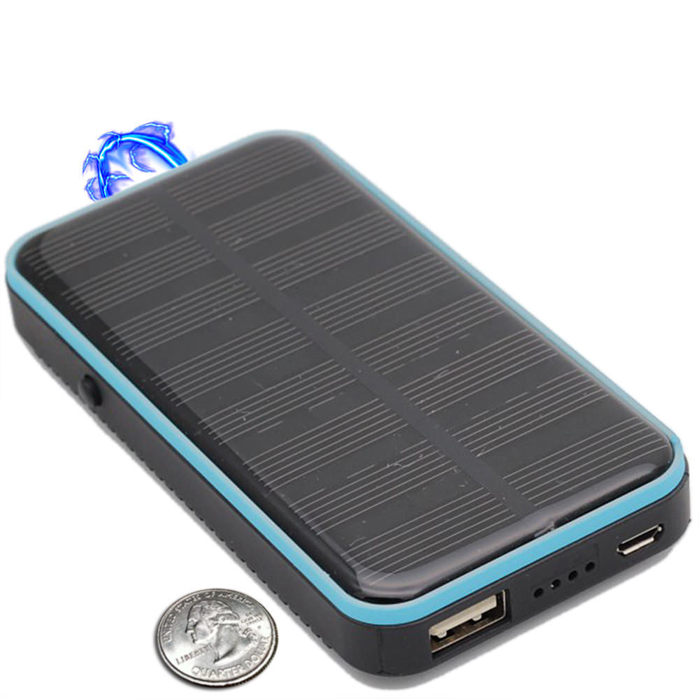 3 In 1 Solar Rechargeable Stun Gun, Flashlight & Power Bank