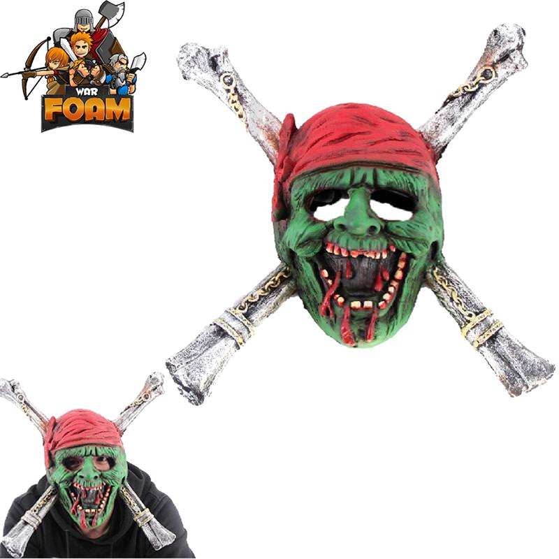 Zombie Pirate Skull CrossBones Mask For Cosplay Halloween Masquerade - TOPHATTER'S ARMORY DEALS