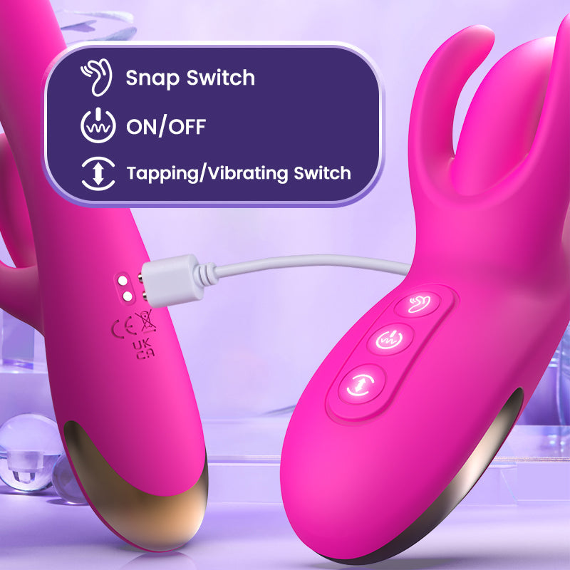 Mia Khalifa - Finger Snap Trigger and Tapping Vibrating Vibrator