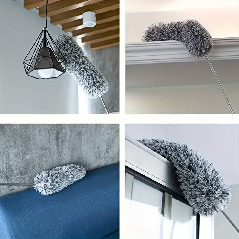 Versatile Retractable Duster with Bendable Head