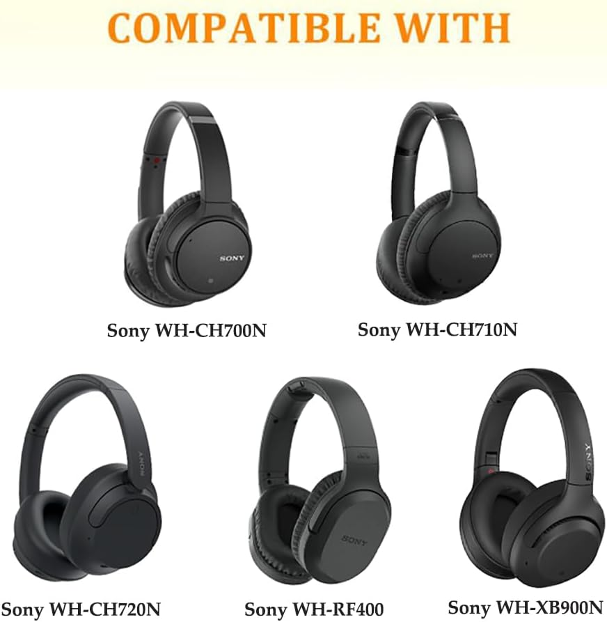 CS Cooling Gel Ear Pad Cushions for Sony Headphones WH-CH710N | CH700N | CH720N | XB900N | WH-RF400