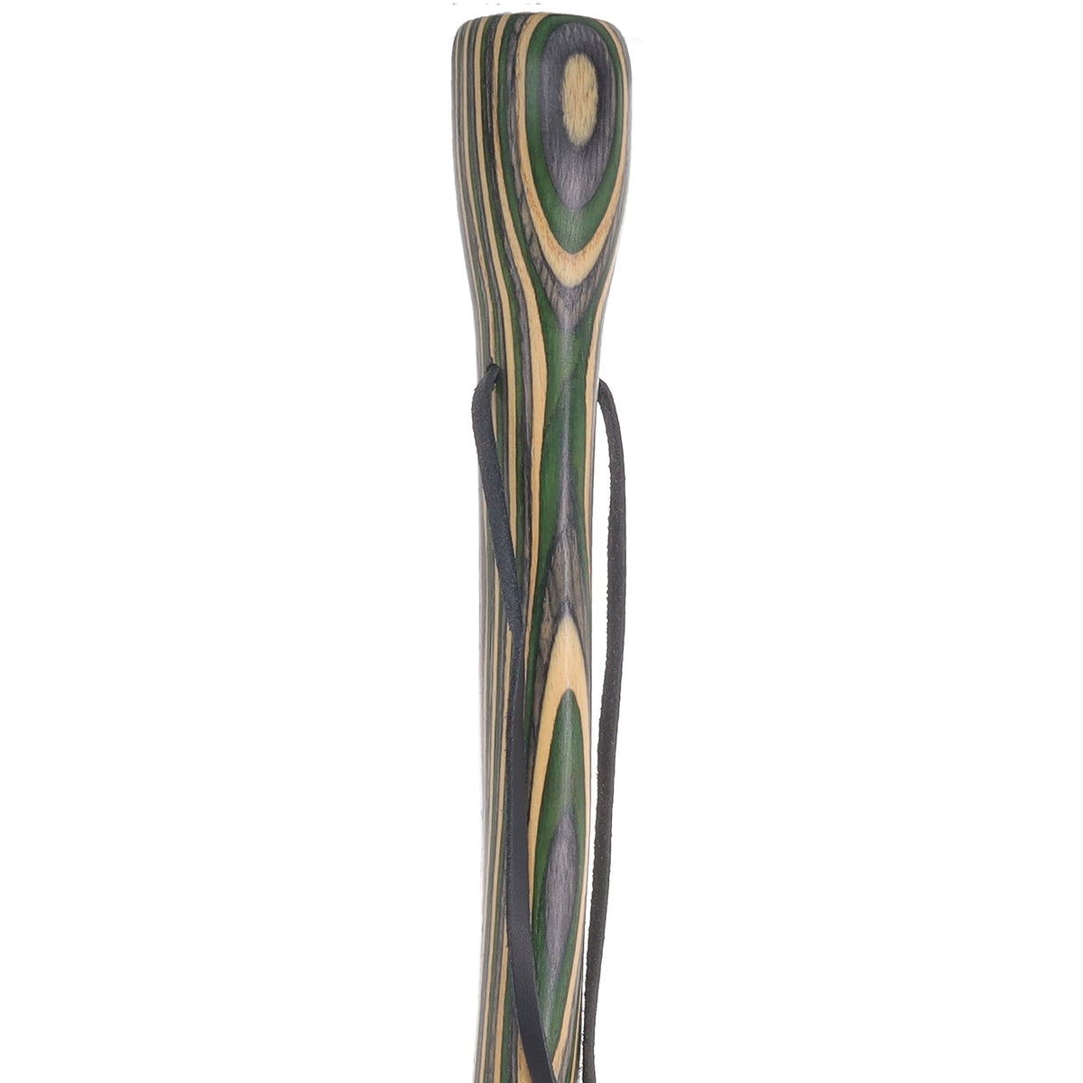 USA-Made Hiking Staff Bean Laminated Colorwood: Compass