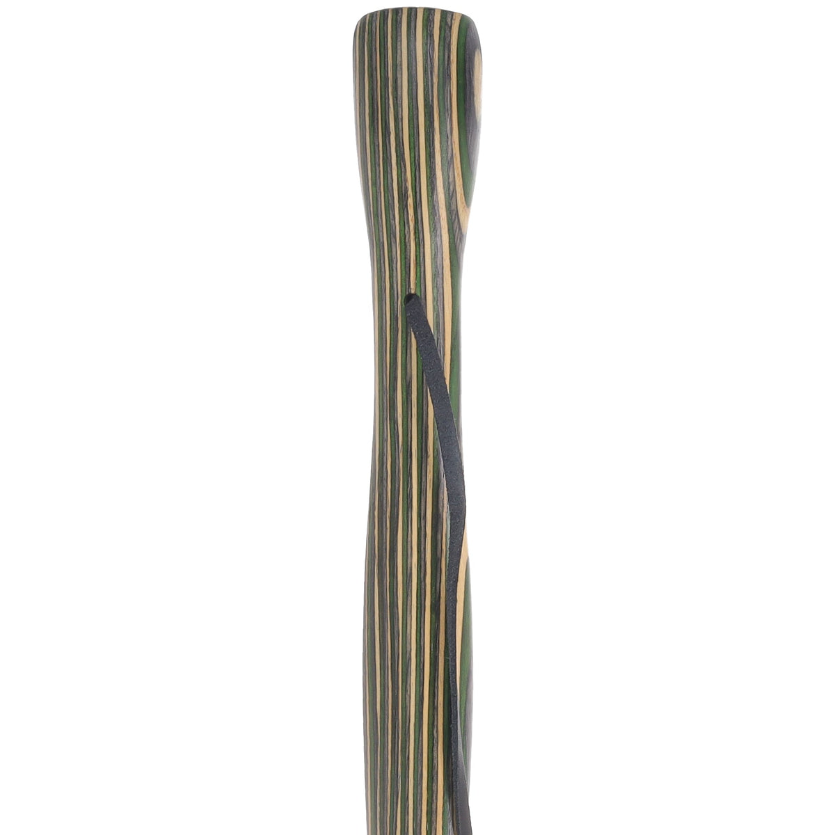 USA-Made Hiking Staff Bean Laminated Colorwood: Compass