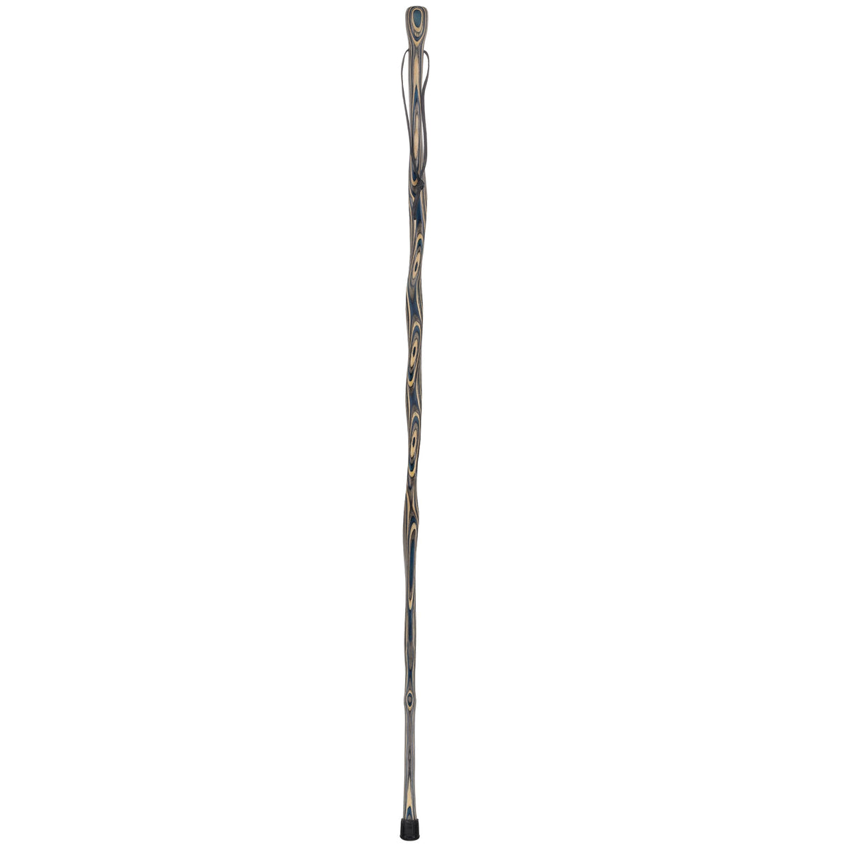 USA-Made Caribbean Wave Hiking Staff: Maple, Compass