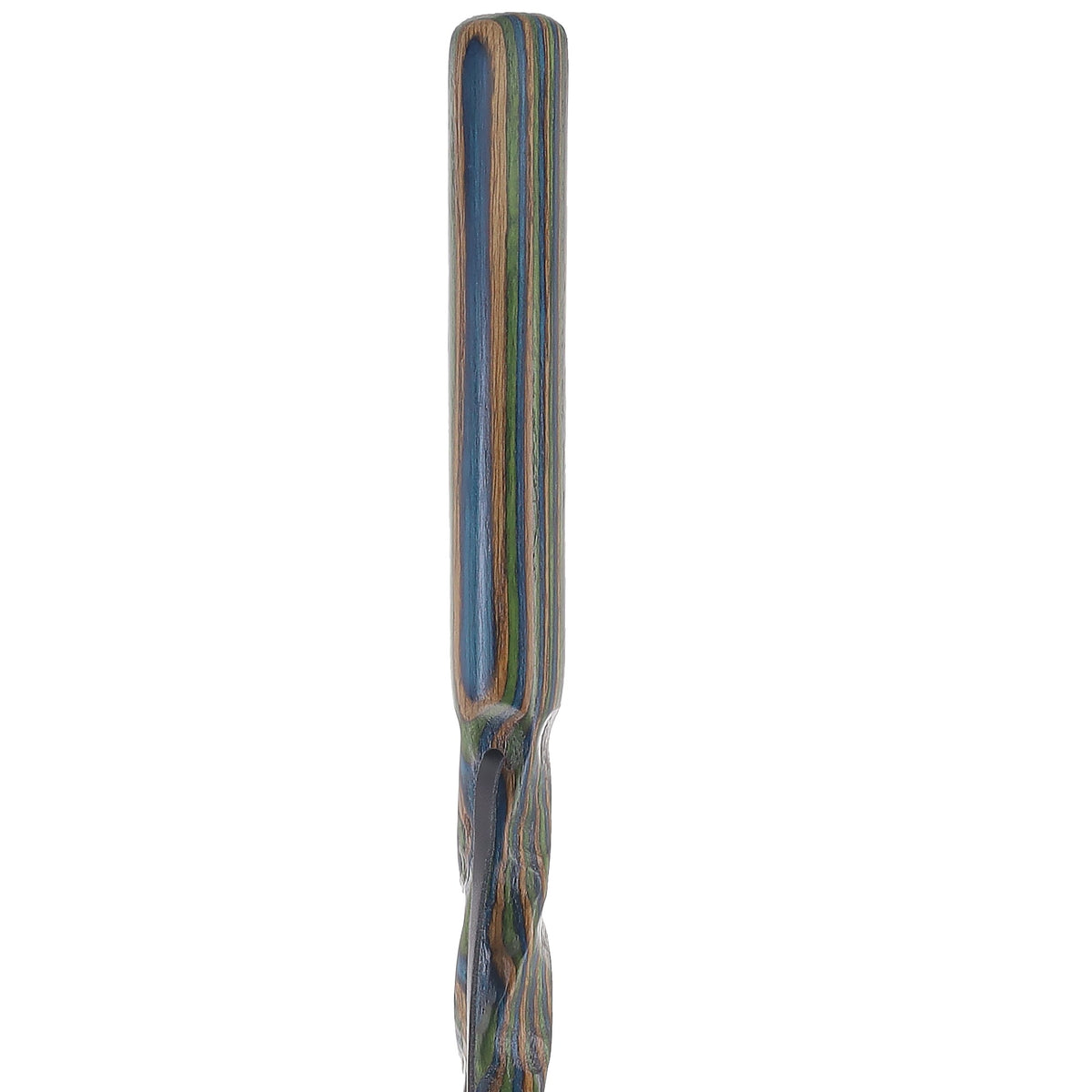 USA-Made Land & Sea Dark Colortone Hiking Staff: Rustic, Compass