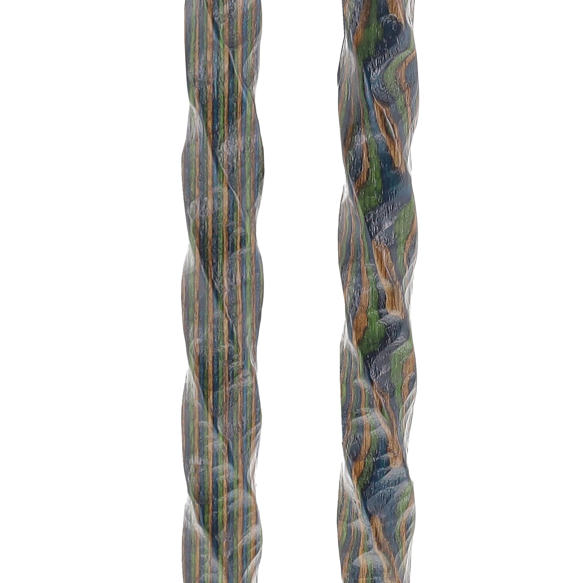 USA-Made Land & Sea Dark Colortone Hiking Staff: Rustic, Compass